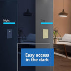 LIDER Minimalist Design Matte Finish Lighted Decorator Switch, Frameless Paddle Light Switch with Locator Light, Grounding Screw, 3-Way or Single Pole, 15A 120V, UL Listed, LS15-3W-I5P, Ivory, 5 Pack