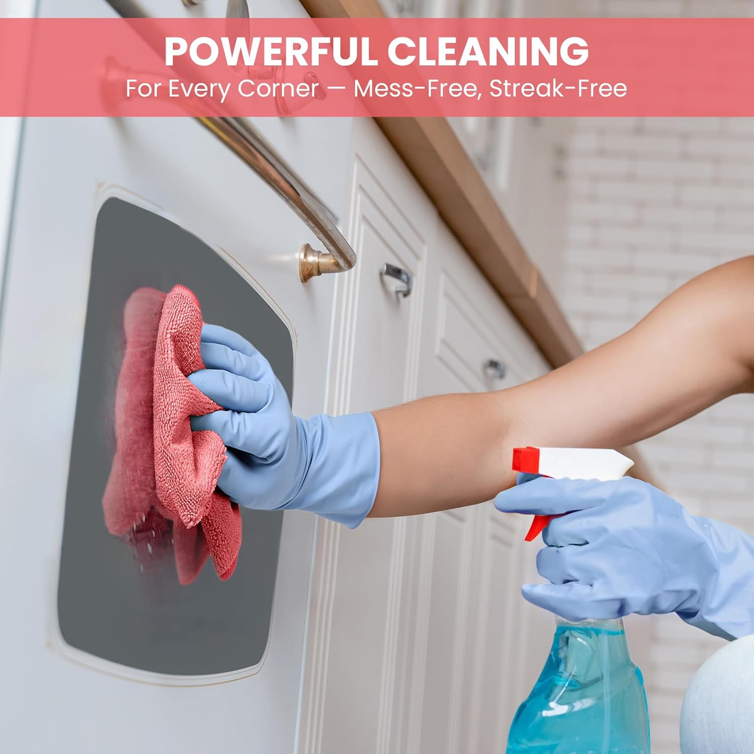 Microfiber Cleaning Cloth, 12 Pack Pink Cleaning Rags for Housekeeping, Reusable Microfiber Towels for Car, Kitchen, Bathroom and Household Cleaning Supplies, 11.8"X11.8"