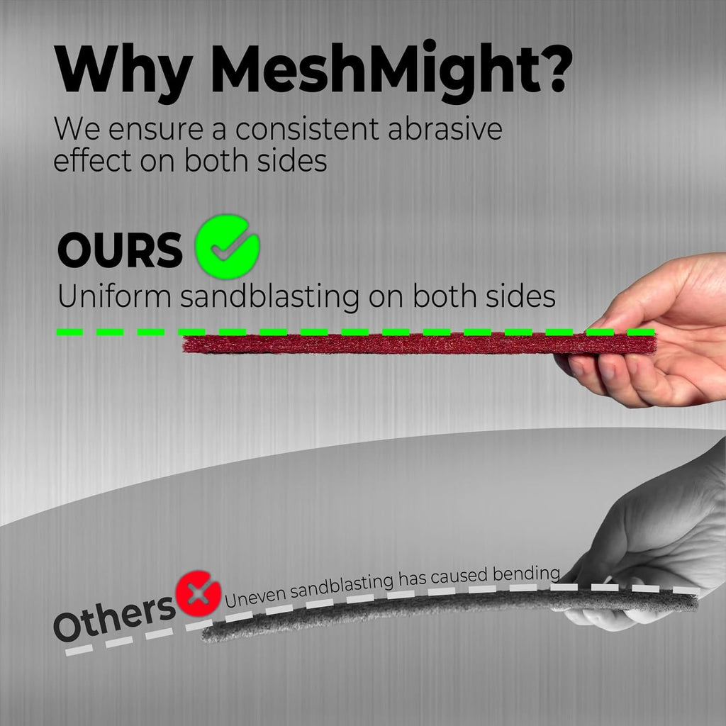 12-Pack 6"x9" Non-Woven Scuff Pads - Purple P600 Aluminum Oxide Abrasive for Scouring, Sanding, Paint Primer Prep - Automotive, Auto Body, Woodworking, Surface Preparation (Purple)