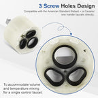 Enhon 2 Pack Shower Faucet Cartridge Compatible with 023529-0070A, Compatible with American Standard Single handle kitchen bathroom Tub/Shower, 47 MM with Seals, Kitchen Ceramic Faucets Cartridge