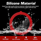 Triple-Lip Design Flush Valve Seal for Kohler, 3 Pcs Upgraded Silicone Material Canister Toilet Tank Parts Gasket Replacement for GP1059291, for Easy Install and Uninstall