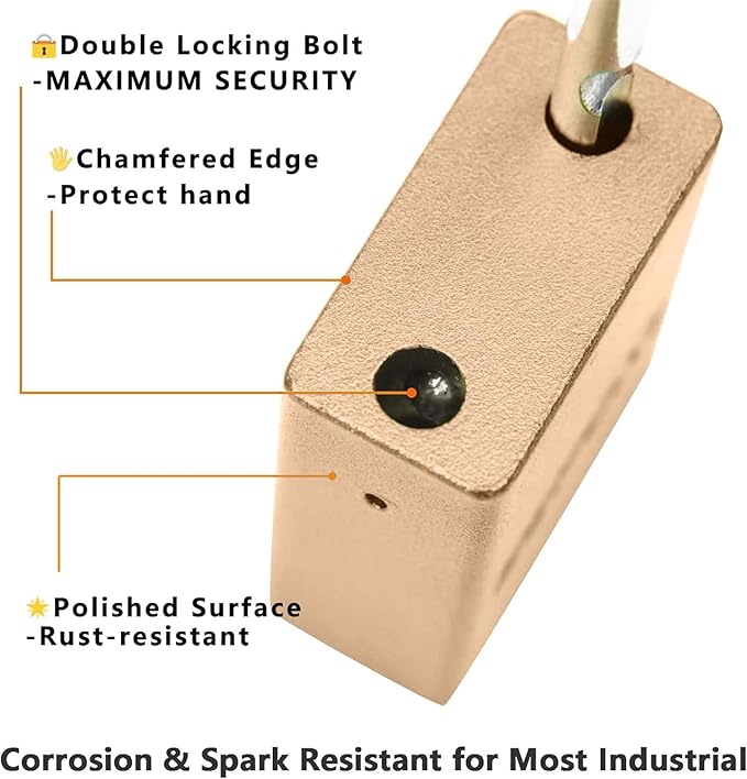 SEPOX® 12 Pcs Ultra-Durable Anti-Rust Outdoor Padlocks - Gold Aluminum, 38mm (1-1/2") with Long Shackle & 24 Same Keys, Ideal for Gate, Storage, Locker, Fence & Lock-Out, High Security