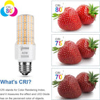 Led corn Light Bulbs 300W Equivalent Super Bright 5000Lm 3000K Warm White led Light Bulb E26/E27 Medium Base 40w Waterproof Led Bulb for Outdoor Indoor Lamp Bedroom Office Garage Warehouse-2 Pack.