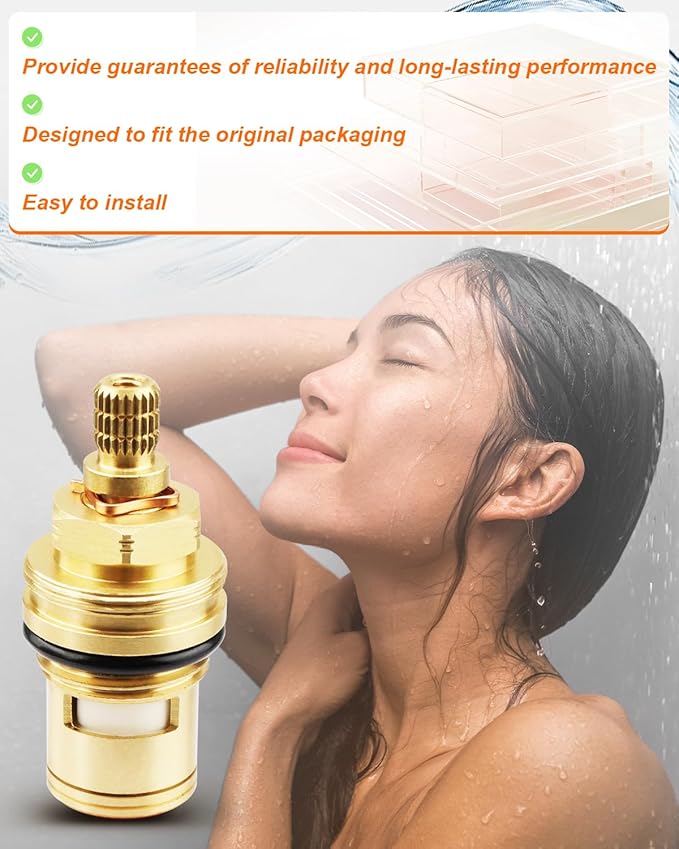 Ceramic Cartridge Assembly 013787-45, Faucet Filter Element Replacement Fit for T&S Brass Faucets, Pressure 20PSI-125PSI, Temperature 40F-140F