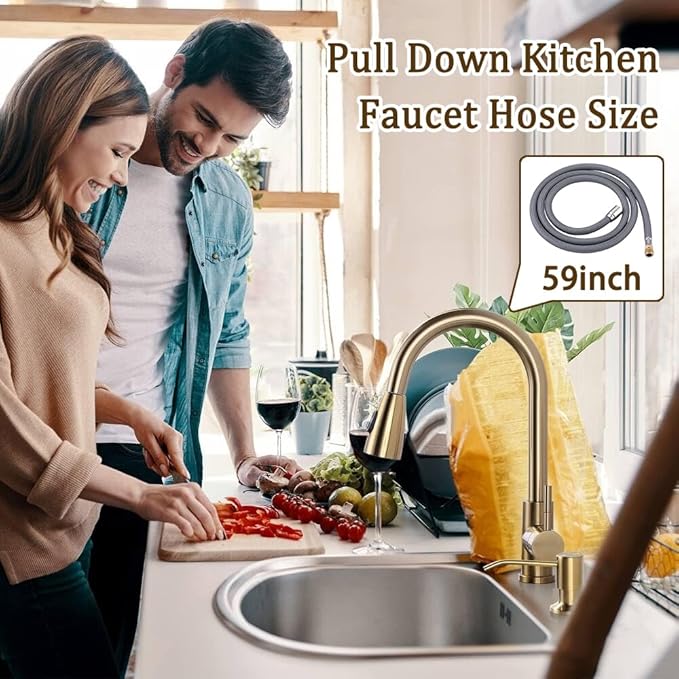 Faucet Hose for American Standard M922367-007220a, Kitchen Faucet Replacement Hose, American Standard Kitchen Faucet Parts, Pull Down Faucet Hose Replacement - 59inch