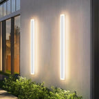 Aipsun 2 Pack Outdoor Wall Lights, LED Exterior Light Fixtures Wall Mount, Modern Porch Lights Wall Sconce, Long LED Linear Outside Lighting for Garage, Front Door 3000K