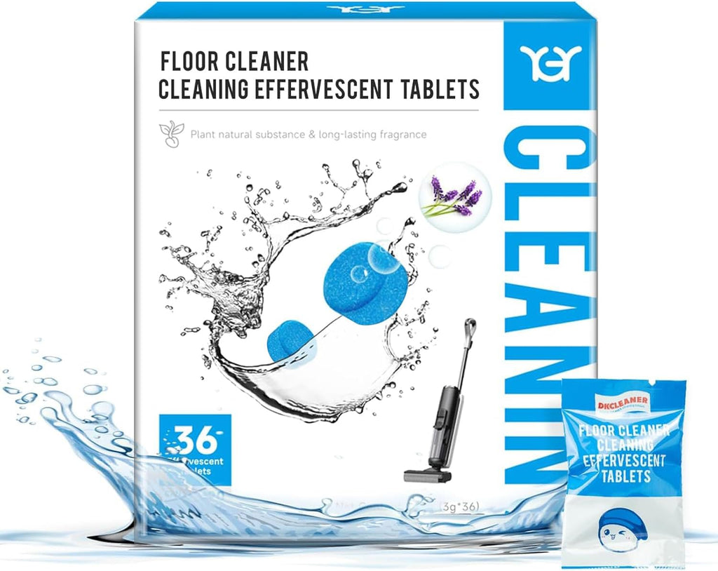YGY Floor cleaner, Deodorizes and Deep Cleans for Multiple Hard Floors, Lavender Scent, Compitable with Tineco Vacuum Mop, Cleaning Solution-36 Tablets
