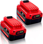 Upgrade 2-Pack 6.0Ah Batteries Replacement for Craftsman 20V Battery Compatible with Craftsman CMCB205 CMCB204 CMCB206 CMCB202 CMCB201 20V Cordless Power Tools