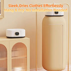 Portable Foldable Mini Dryer for Clothes, Small & Compact Clothes Dryer, Hanging Laundry Dryers with Adjustable Timer, for Apartment, Rv, Travel