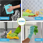 AIDEA Microfiber Cleaning Cloth, 8PK, All Purpose Microfiber Towels, Absorbent Cleaning Rags Kitchen Towels, Lint Free Dusting Cloth for House, Kitchen, Car, Window, 12"×12"