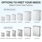 TICONN Waterproof Electrical Junction Box IP67 ABS Plastic Enclosure with Hinged Cover with Mounting Plate, Wall Brackets, Cable Glands (Off-White, 10.2"x6.3"x3.9")