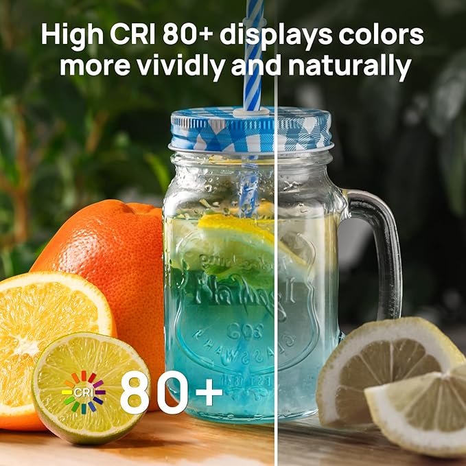 Consciot A19 LED Light Bulbs Dimmable,60W Equivalent,5000K Daylight White,9W 800 Lumens,E26 Standard Base,UL Listed,Lighting for Bedroom Living Room Home Office,5 Packs