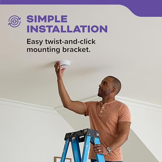 Kidde Smoke & Carbon Monoxide Detector, AA Battery Powered, Voice Alerts, LED Warning Light Indicators, 30CUDR-V