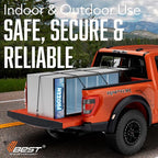 Bungee Cords with Hooks 48 Inch - 6 Piece Heavy Duty Black Bungie Cords for Outdoor Use, UV & Weather Resistant