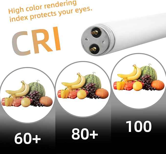 F15T8 18 Inch 15W T8 Fluorescent Replacement Tube Bulb Daylight 6500K Medium Bi-Pin G13 Base, 2 Count