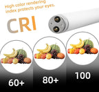 F15T8 18 Inch 15W T8 Fluorescent Replacement Tube Bulb Warm White 3000K Medium Bi-Pin G13 Base 2 Count