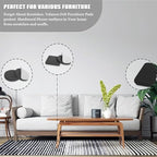 Yelanon Felt Furniture Pads -182 Pcs Premium Felt Pads for Chair Legs Furniture, Floor Protectors for Hardwood Floors,Black & Beige