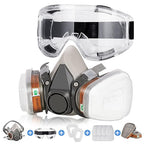 Reusable Respirator Mask with Filters - Respirator Mask for Chemical Gas Dust Mask for Painting Spraying Sanding Welding Woodworking