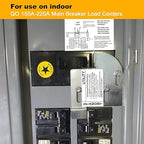 Generator Interlock Kit Compatible with Square D Electric HOMCGK2C Homeline Cover Generator and QOM2 Frame Size Main Breaker,for Use on Indoor QO 150 amp - 225 amp Main Breaker. (Fixed bracket 1.5 in)