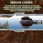 Drain Cleaner Cutter Heads 1-1/2 Inch Clog Chopper Multi Function Cuttin Tool, Black