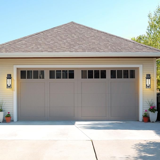 Darkaway Outdoor Wall Lights for House,2pcs Exterior Lighting Fixtures Wall Mount Porch Lights Waterproof Outdoor Sconce Lights with Clear Glass for Patio Hallway Garage E12 Socket