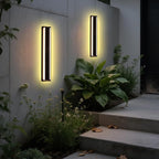 MELUCEE 24inch Long Outdoor Wall Lights 2 Pack Outside Linear Porch Lights 5 Color Dimmable Outside Garage Lighting Exterior Light Fixtures Wall Mount for House Patio Balcony Porch, IP65 Waterproof