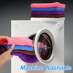 HARFINGTON 6 Pack Microfiber Cleaning Cloth, 16" x 16" Multi-Functional Cleaning Towels Reusable Absorbent Rags for Car Wash Kitchen Household Window Clean, Sapphire Blue