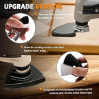 106pcs Oscillating Tool Sanding Kit with 3 Triangle 3 Finger Sanding Pads 100 Multitool Sandpaper for Wood Metal Drywall Universal Fit Multitool Accessories Professional Sanding Kit