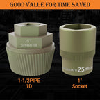 Bathtub Drain Remover Tool, 1-inch Socket Plating Coating Tub Drain Extractor, Remove The Old, Broken, Stubborn, Rusted Drain Tub Bathtub Stopper, Strong Grab Plumbing