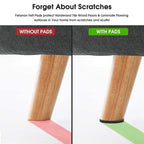 Yelanon Felt Furniture Pads for Hardwood Floors -216 Pcs Premium Felt Pads for Chair Legs, Floor Protectors for Furniture, Black