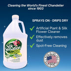 Sparkle Plenty Silk Sensation Artificial Flower & Plant Leaf Cleaner and Shine -Fake Flower Dusting Spray -Silk Plant Cleaner Spray No Wipe -Drip Dry Cleaning Supplies for Artificial Tree, Bundle of 2