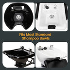 Salon Shampoo Bowl Faucet Vacuum Breaker Kit Spa Beauty Salon Shampoo Bowl Sink Hair Salon Bath Accessories Bathroom Hot Cold Faucet Spray Hose Replacement Set for Backwash Barber Chair