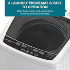 Portable Washing Machine, 15.5LBS Full Automatic Washer with Spinner, 10 Programs Compact Laundry Machine for Apartment, RV, Dorm Home Use, Mini Washing Machine Perfect for Small Spaces