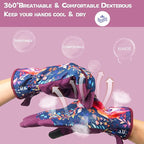 Leather-Gardening-Gloves for Women,Thorn-Proof Work-Gloves for Weeding,Digging,Planting,Pruning Yard garden Gloves