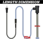 1800W Pool Immersion Water Heater with Wifi Timer & Temp Control – Submersible Electric Heater for Above-Ground Pool, Bucket, Bathtub, Baptistry, Baptismal Pool, Inflatable Pool & Hot Tub