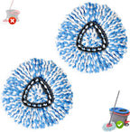 2 Pack Spin Mop Replacement Head, Only Fit for RinseClean 2-Tank System, Microfiber Spin Mop Refill Head Replacement Easy Wring Mop,Spinning Mop Replace Head for Floor Cleaning