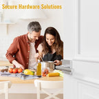 HOSOM 6 Pack Interior Door Levers Passage Door Handles Heavy Duty No Locking Door Handle Set for Hallway, Closet Doors, Satin Nickel Finished with Square Plate