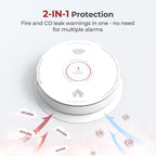 Smoke Detector Carbon Monoxide Detector Combo 10 Year Battery with Bilingual Voice Alerts,UL 217-9th Standard Fire Smoke & Carbon Monoxide Alarms for Home Standalone Model 5 Pack