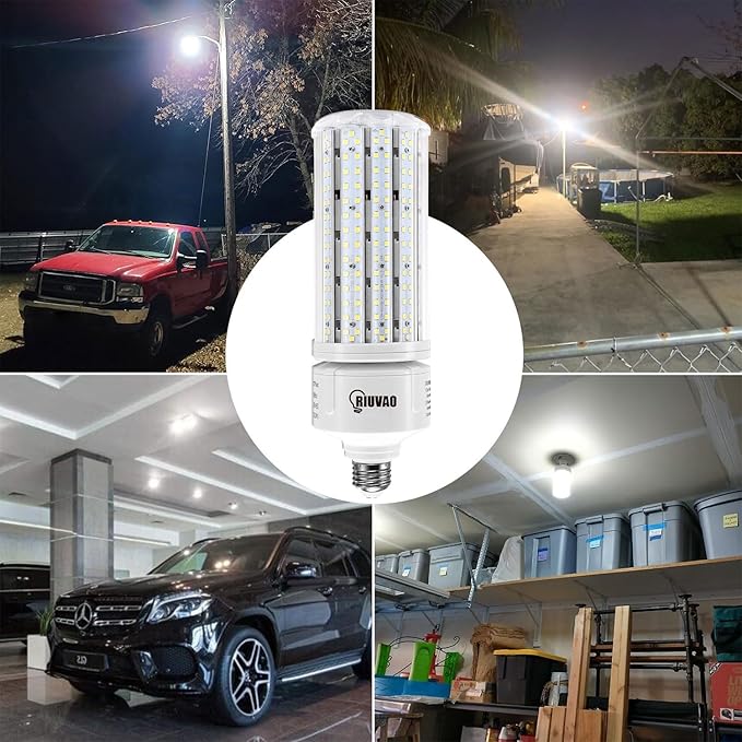 2 Pack 100W LED Corn Bulb, E26 /E39 Base Led Corn Light Bulb, Super Bright 15000lm 5000k Led Bulb, 1000W Equivalent CFL Metal Halogen HID Waterproof Led Bulb for Outdoor Indoor Area Garage