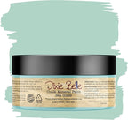 Dixie Belle Paint Company Chalk Finish Furniture Paint - Sea Glass (4oz) - Matte Pastel Blue/Green Chic Chalk Mineral DIY Furniture Paint