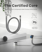 APPASO Matte Black Kitchen Faucet with Pull Down Sprayer, High Arc Single Handle with 3 Modes Spray Head, Neoperl Aerator, cUPC-Certified Pull-Out Hose, Water Supply Tubing & Valve