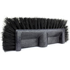 SPARTA Multi-Level Tile Scrub Brush 12" Wide Brush Head, Heavy-Duty Tile Cleaning Brush with End Bristles for Commercial Tiles, Tubs and Floor, Plastic, 12 Inches, Black