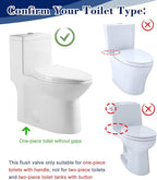 3 Inch Toilet Flush Valve for One-Piece Toilet, Dual Flush Valve Replacement Toilet Repair Kits Compatible with Glacier Bay/Fluidmaster