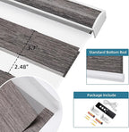 SmartWings Motorized Zebra Shades Work with HomeKit, Alexa, Google Home, 85% Blackout Light Filtering Day Night Sheer Blinds, Privacy Light Control, for Home/Office, Customized, River Stone