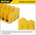 HURRICANE Pliers Organizer Rack - 10-Slot Extendable Tool Organizer, Non-Slip Rubber Base, Yellow, Fit 3" H, 1 Pack