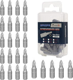 HPHOPE PH1 Screwdriver Bit Set, Phillips #1 Bits 1/4" Hexagon Bit (Length: 1", 25 Pack)