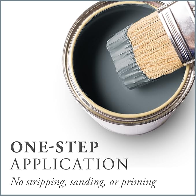 AMY HOWARD AT HOME Chalk-Based One Step Paint for Furniture, Cabinetry, Decor, Finish, and More | No Stripping, Sanding, or Priming | Medium Base | 32 Ounce | Geyer Gray