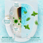 Toilet Bowl Cleaner Powder - Self-Activating Toilet Cleaner for Stubborn Stains & Limescale, Deep Cleaning Foam with Mint Fragrance, Safe Toilet Cleaning Supplies (4 Packs × 3 oz)