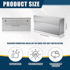 Stainless Steel Mailboxes for Outside 14.5'' x 7.1'' x 3.75'' Wall Mounted Large Capacity Mailbox Silver Rust Proof and Rainproof Steel Drop Box