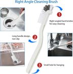 6 Pack Multipurpose Household Cleaning Brush Set, Deep Cleaning Brush Set with Grips Dish Brush, Scrub Brush, Bottle Brush, Shoe Brush, Groove Gap Brush, Keyboard Brush for Kitchen Bathroom